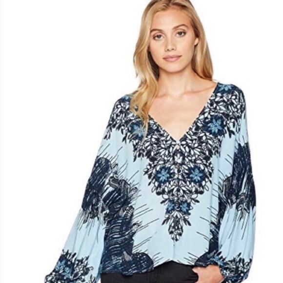 Free People Tops - Free People Floral Print Blouse